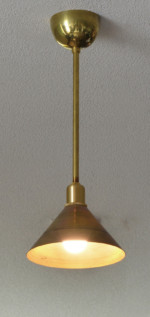 SSL101-C インダストリアルライト 真鍮生地ペンダントライト ランプ 