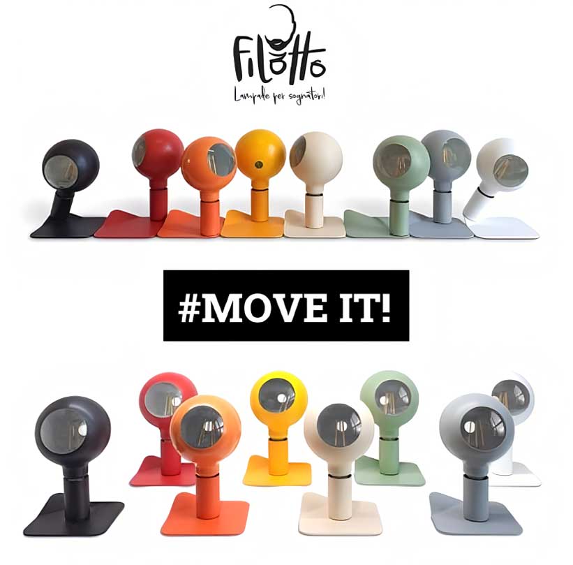 Filotto（フィロット） Iride Camo マグネットライト デスクライト スポットライト