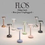 FLOS(フロス)  Bon Jour Unplugged ボンジュール アンプラグド 2025新エディション　ポータブルランプ フィリップ・スタルク ワイヤレス充電 クリアシェード付属 調色/USB充電/ワイヤレス充電対応【正規販売店】