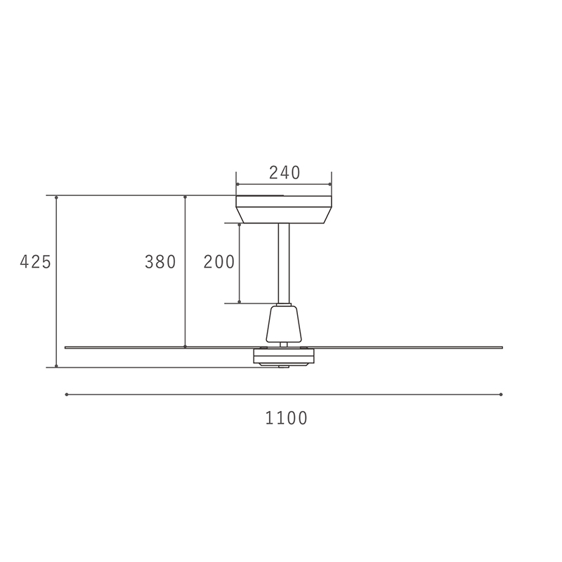 湘南HERMOSA(ハモサ) MONICA CEILING FAN モニカ シーリングファン CF-004DC