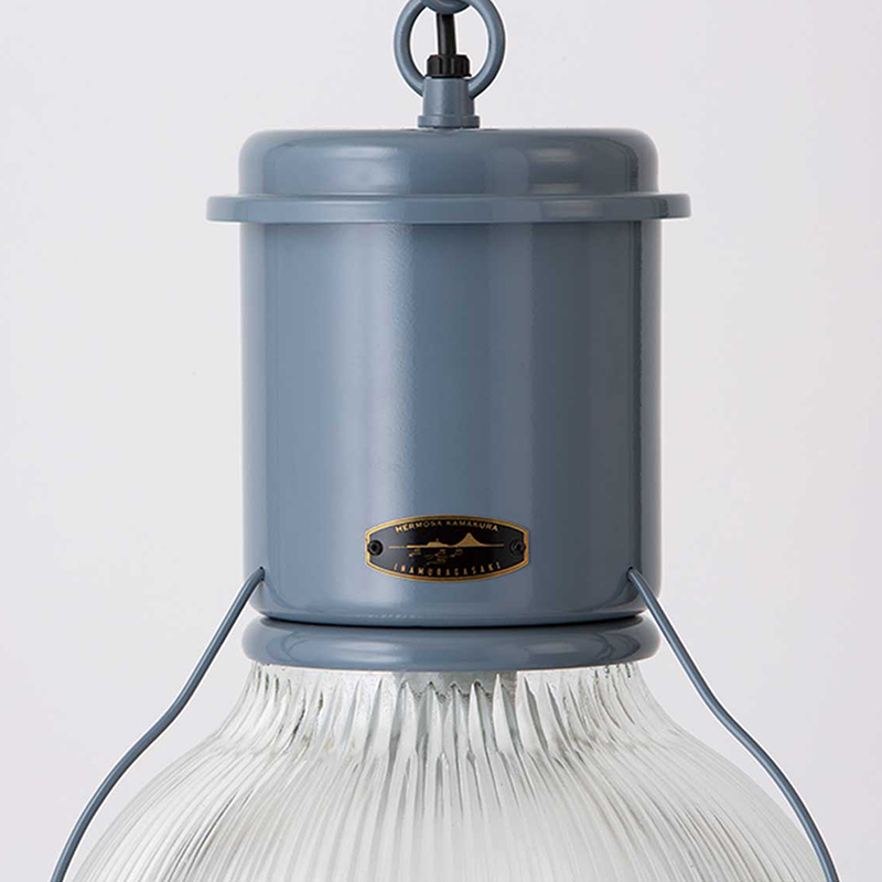 湘南HERMOSA(ハモサ) HUNT GLASS SHADE ハントグラスシェード ヴィンテージグレー ペンダントランプ  CMG-002