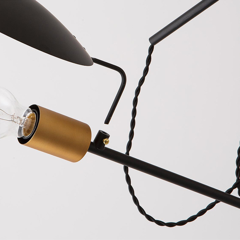 湘南HERMOSA(ハモサ) POLDER FLOOR LAMP ポルダー フロアランプ ペンダントランプ FP-007BK