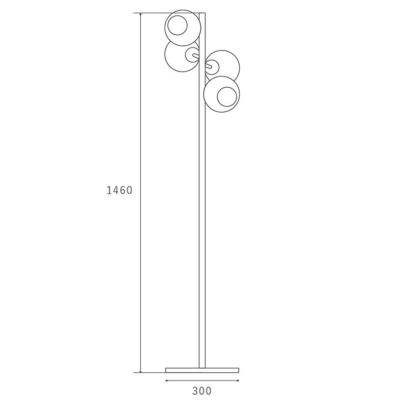 湘南HERMOSA(ハモサ) BIARRITZ FLOOR LAMP ビアリッツ フロアランプ GS-023