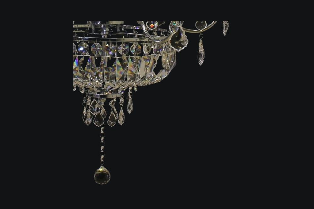 輸入照明 ASFOUR CRYSTAL2 クリスタルシャンデリア ダイニング リビング オフィス 寝室 (1096)AS6C-12L