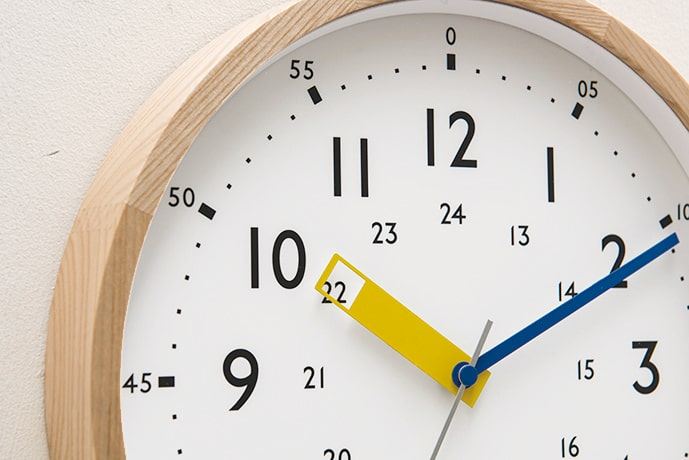 インターフォルム Storuman ストゥールマン ウォールクロック/ 電波時計/知育時計  CL-2937