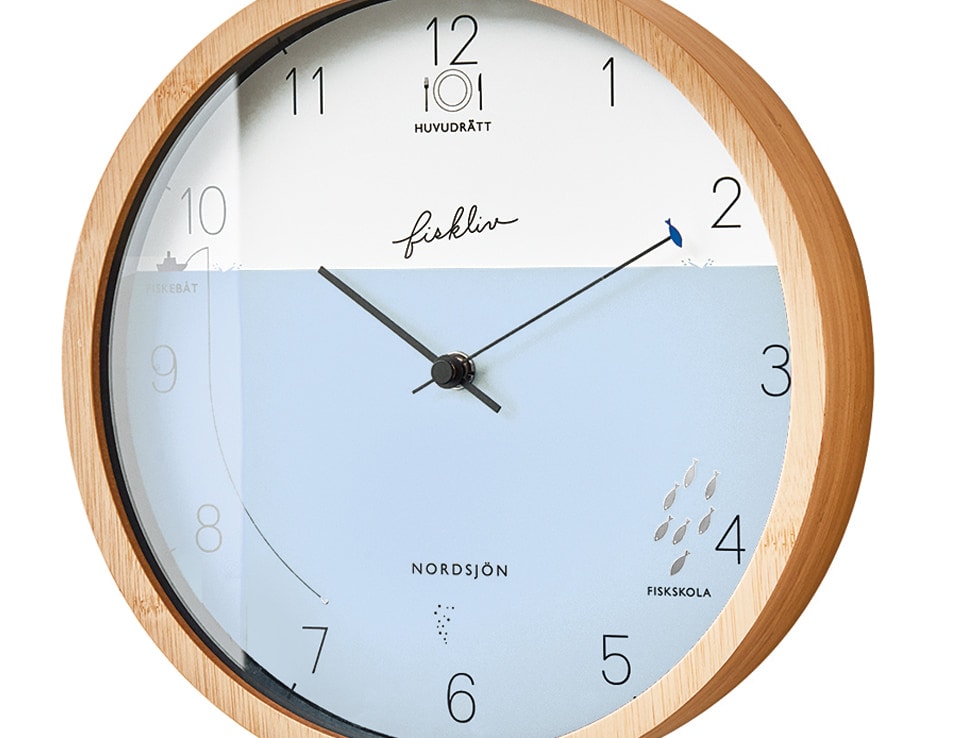 インターフォルム Fiskliv フィスクリヴ ウォールクロック / 電波時計  CL-3027