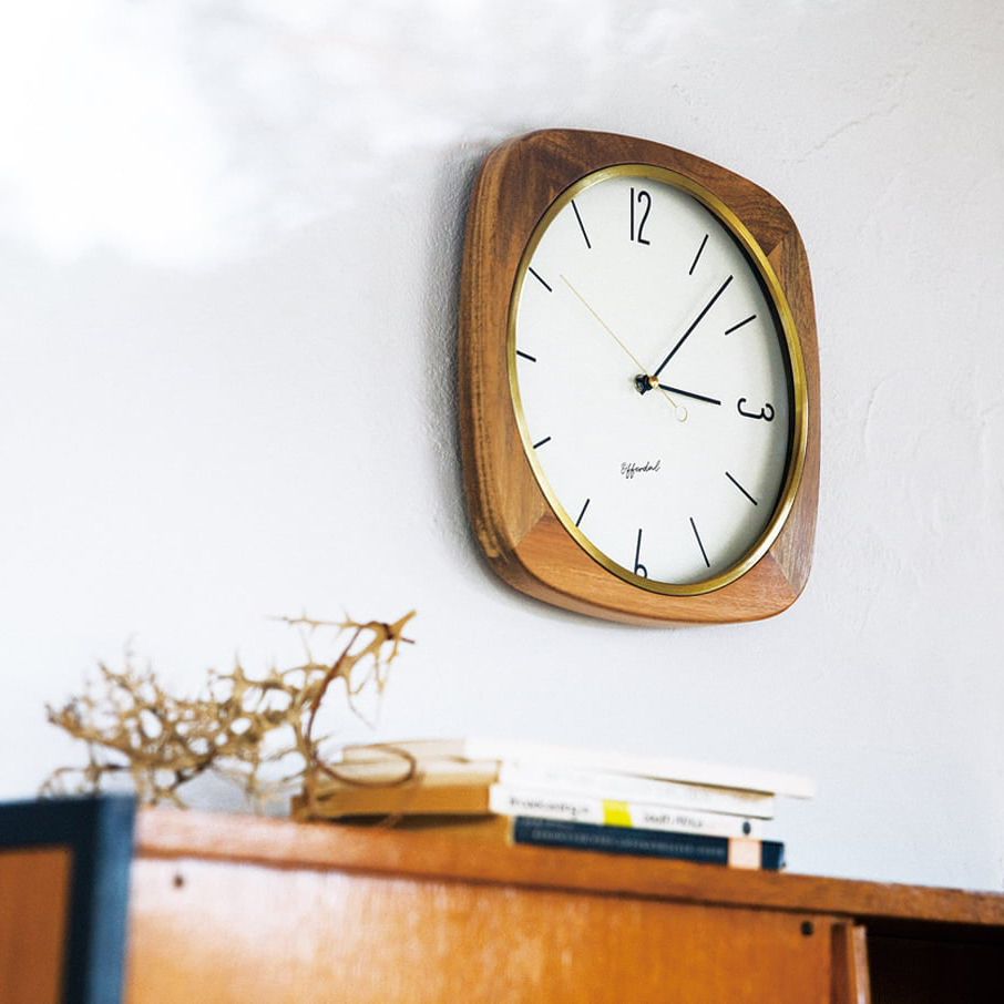 インターフォルム Mauritz マウリッツ ウォールクロック　針のカチコチ音が気にならない連続秒針スイーブメント