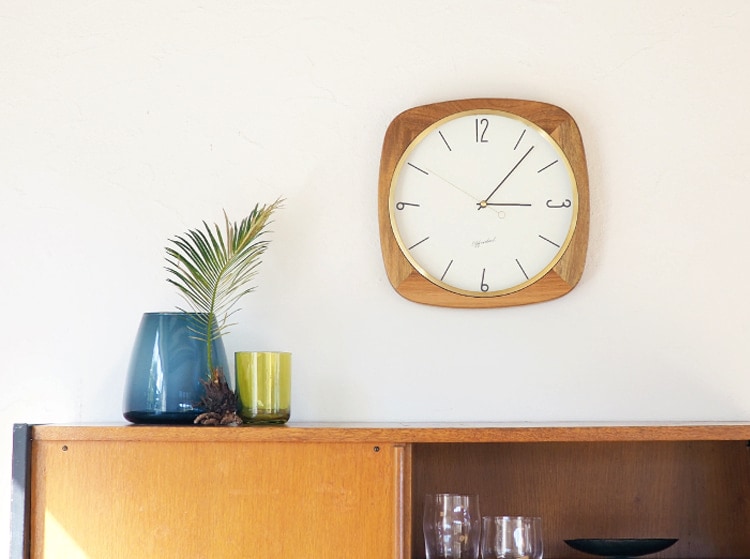 インターフォルム Mauritz マウリッツ ウォールクロック　針のカチコチ音が気にならない連続秒針スイーブメント