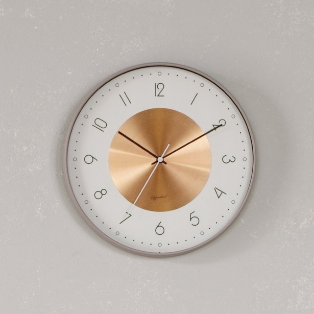 インターフォルム Norte ノルテ ウォールクロック　針のカチコチ音が気にならない連続秒針スイーブメント