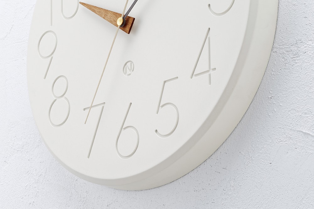 インターフォルム Smuk スムーク ウォールクロック　針のカチコチ音が気にならない連続秒針スイーブメント