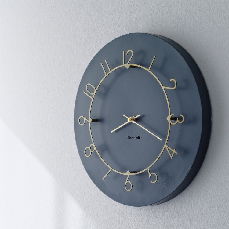 インターフォルム Luu ルウ ウォールクロック　針のカチコチ音が気にならない連続秒針スイーブメント