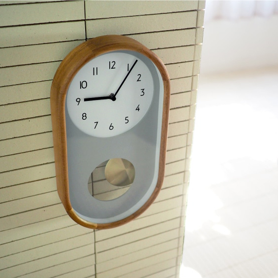 インターフォルム Tikanen ティーカネン ウォールクロック　針のカチコチ音が気にならない連続秒針スイーブメント