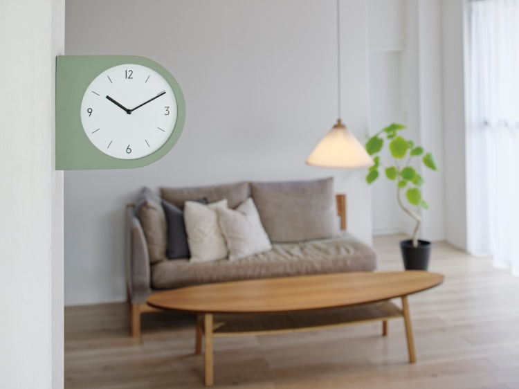 インターフォルム Madeto マデト ウォールクロック　針のカチコチ音が気にならない連続秒針スイーブメント