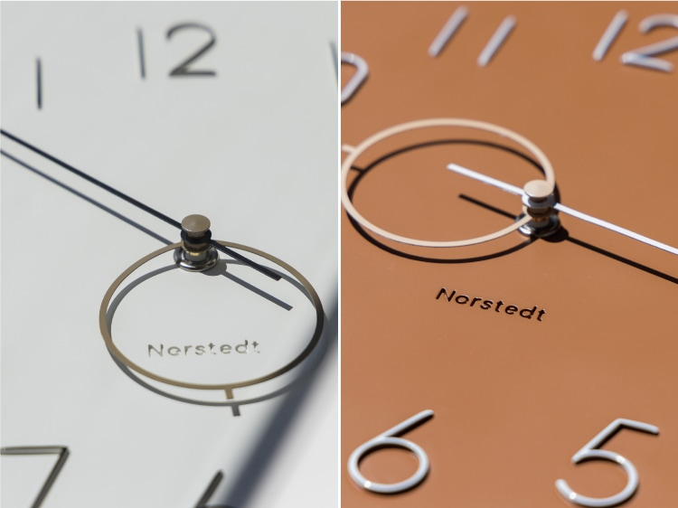 インターフォルム Mito ミト ウォールクロック　針のカチコチ音が気にならない連続秒針スイーブメント