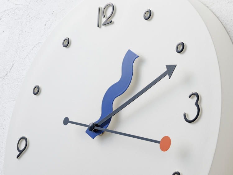 インターフォルム Pokeli ポケリ ウォールクロック　針のカチコチ音が気にならない連続秒針スイーブメント