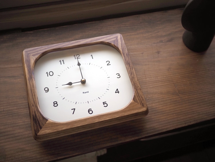 インターフォルム Rand ラント ウォールクロック　針のカチコチ音が気にならない連続秒針スイーブメント