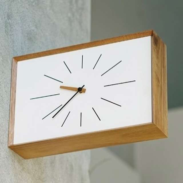 インターフォルム Kasten カステン ウォールクロック　針のカチコチ音が気にならない連続秒針スイーブメント