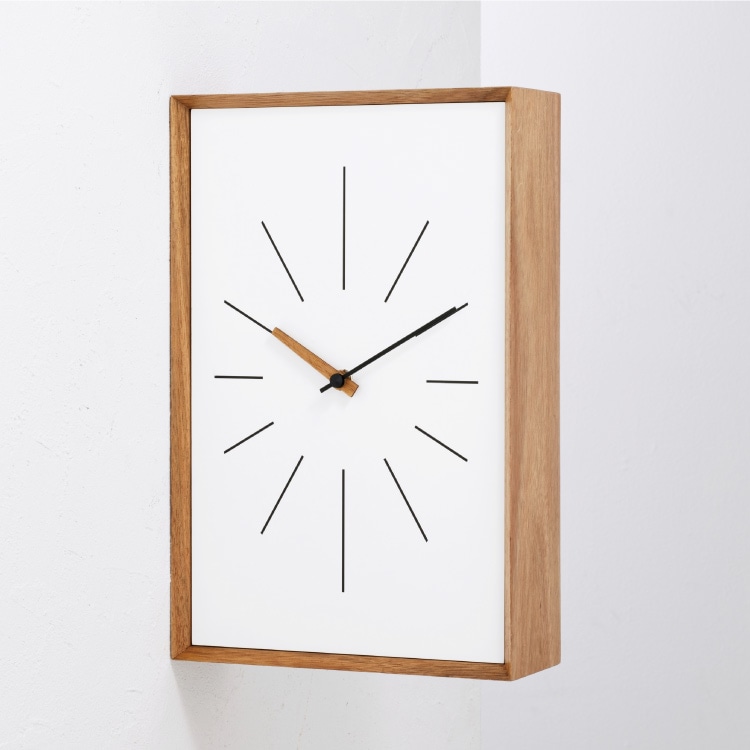 インターフォルム Kasten カステン ウォールクロック　針のカチコチ音が気にならない連続秒針スイーブメント