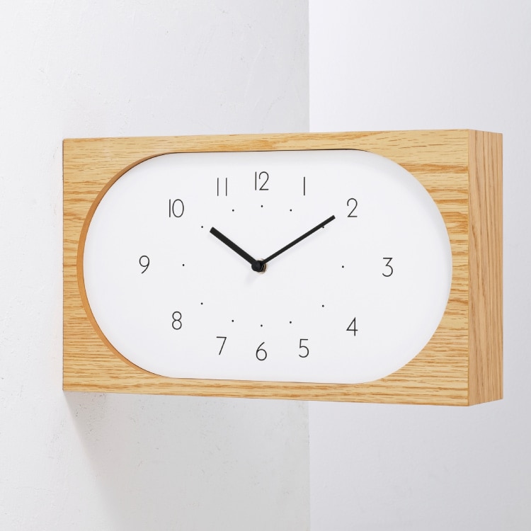 インターフォルム Navis ナーヴィス ウォールクロック　針のカチコチ音が気にならない連続秒針スイーブメント