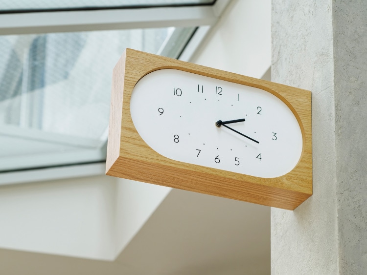 インターフォルム Navis ナーヴィス ウォールクロック　針のカチコチ音が気にならない連続秒針スイーブメント