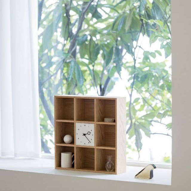 インターフォルム Norrby ノルビ テーブルクロック　針のカチコチ音が気にならない連続秒針スイーブメント