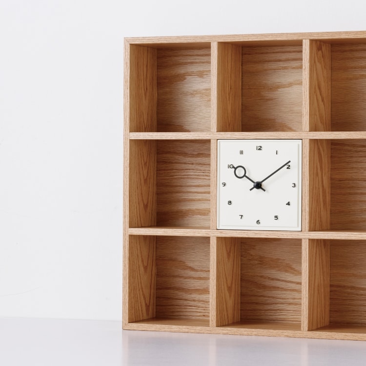 インターフォルム Norrby ノルビ テーブルクロック　針のカチコチ音が気にならない連続秒針スイーブメント