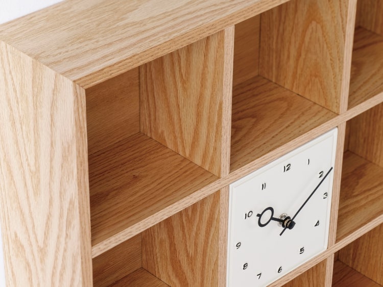 インターフォルム Norrby ノルビ テーブルクロック　針のカチコチ音が気にならない連続秒針スイーブメント