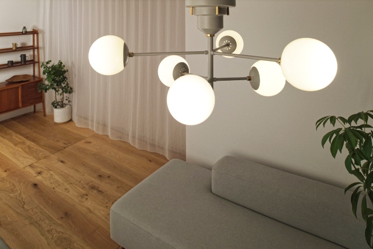 Poutala ポウタラ シーリングライト  LT-4325-6 白熱電球使用不可