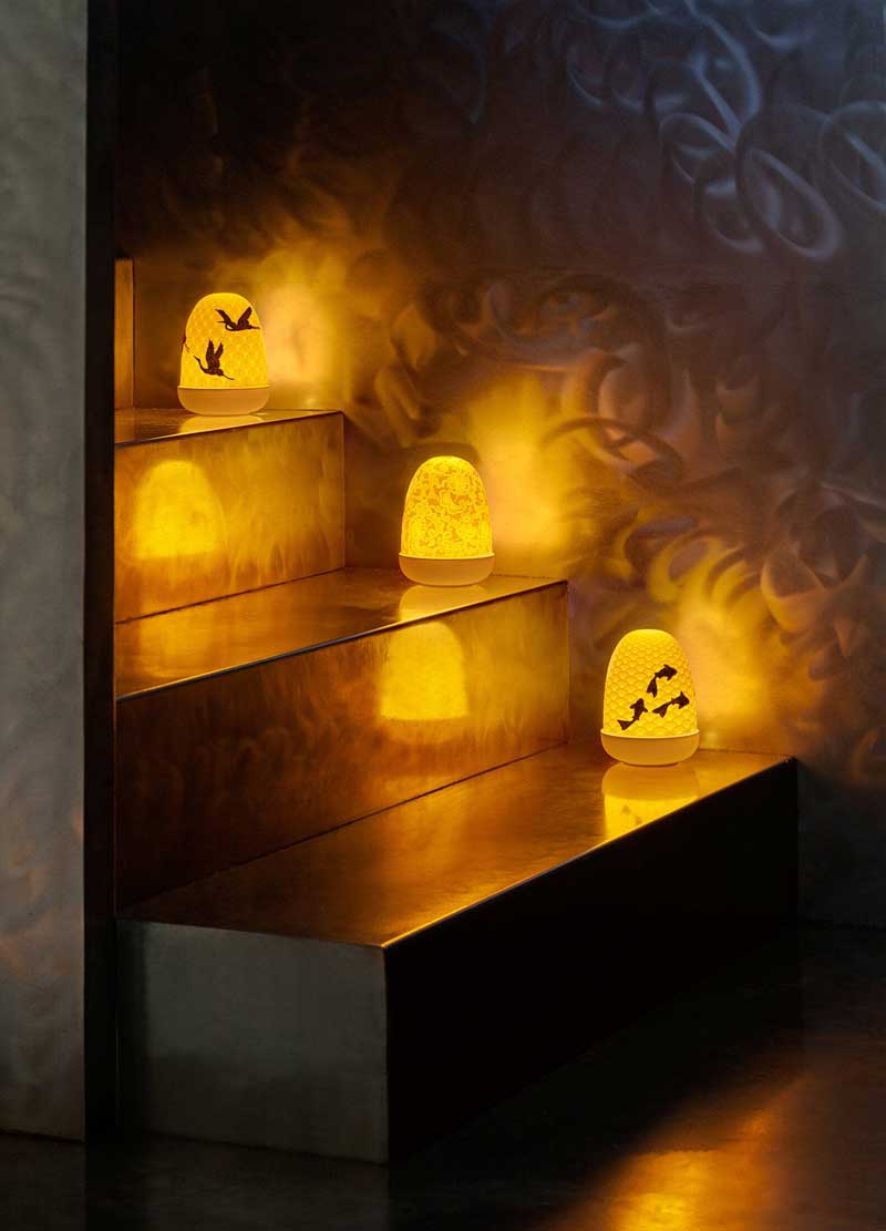 Lladro(リヤドロ) Dome Lamp(レース) USB充電式ポータブルLEDライト   lladro-01023890