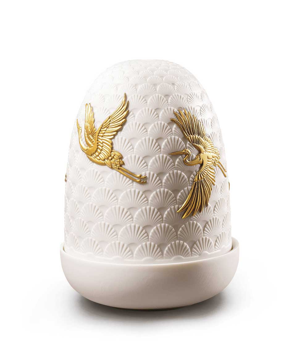 Lladro(リヤドロ) Dome Lamp (鶴) USB充電式ポータブルLEDライト   lladro-01023923