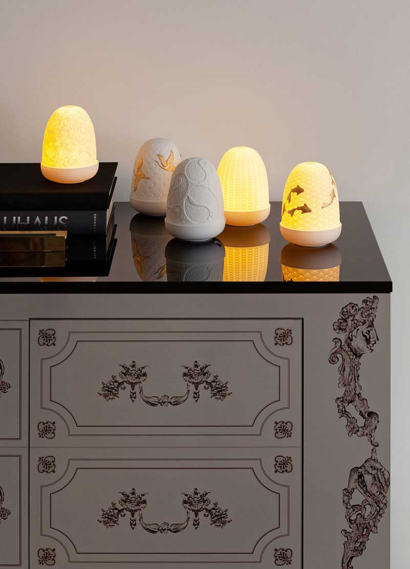 Lladro(リヤドロ) Dome Lamp (鶴) USB充電式ポータブルLEDライト   lladro-01023923