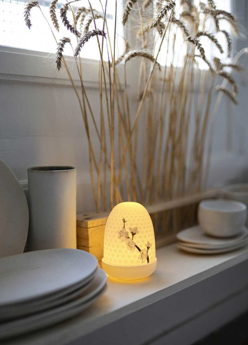 Lladro(リヤドロ) Dome Lamp (桜)  USB充電式ポータブルLEDライト   lladro-01023989