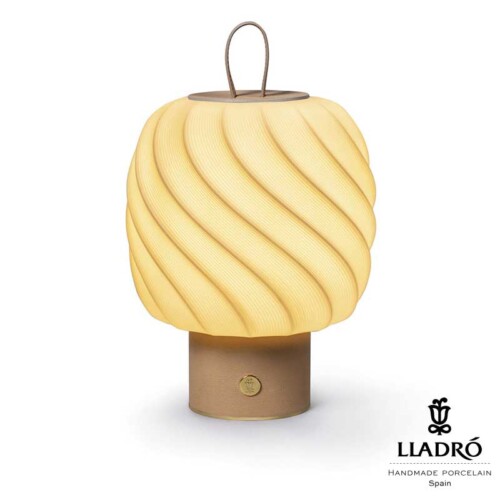 Lladro(リヤドロ) Ice Cream – テーブルランプ (M/Nude) 充電式ポータブルLEDライト   lladro-01024021