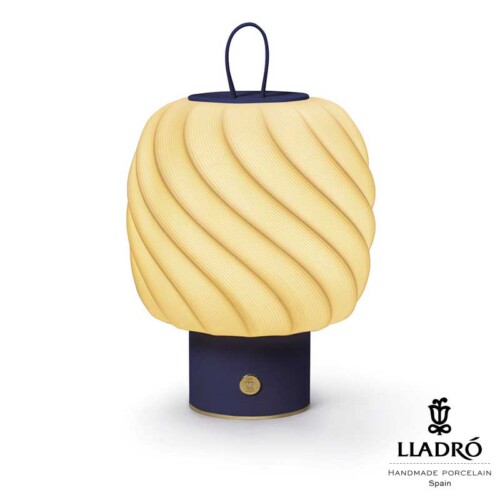 Lladro(リヤドロ) Ice Cream – テーブルランプ(M/Blue) 充電式ポータブルLEDライト   lladro-01024022
