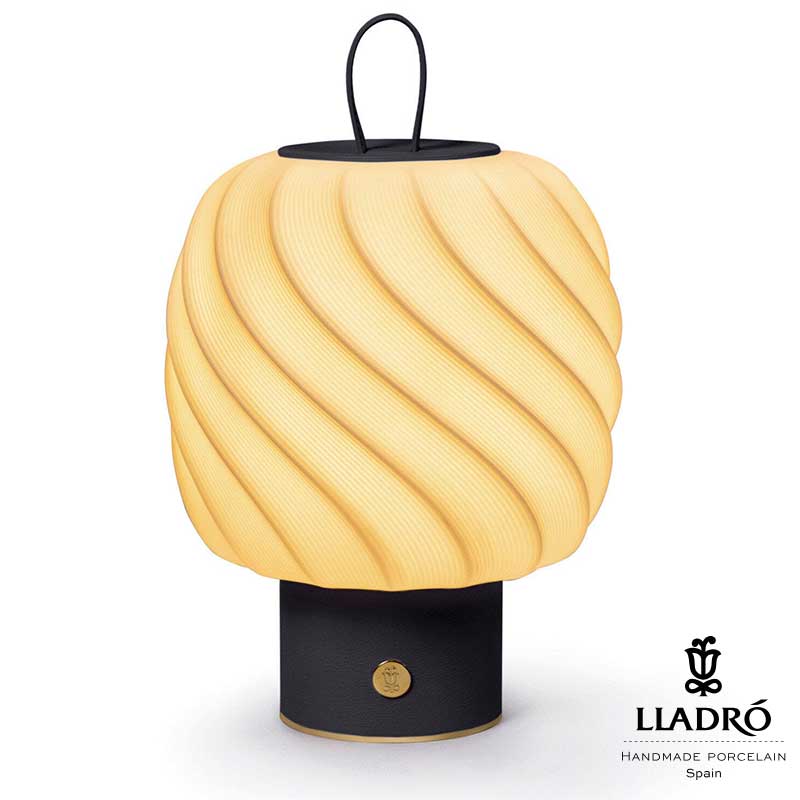 Lladro（リヤドロ） Ice Cream – テーブルランプ (M/Black) 　充電式ポータブルLEDライト  lladro-01024048