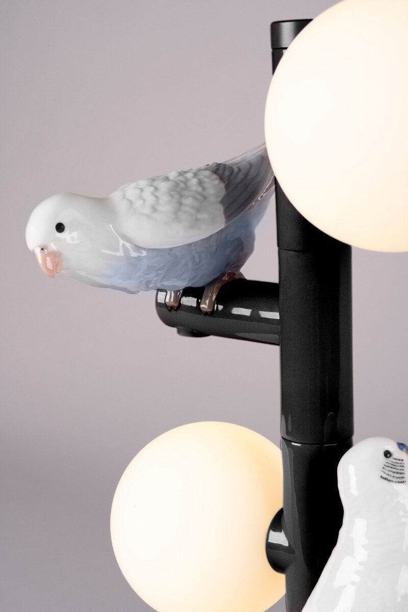 Lladro(リヤドロ) インコたちのパレード ランプ   lladro-01024155