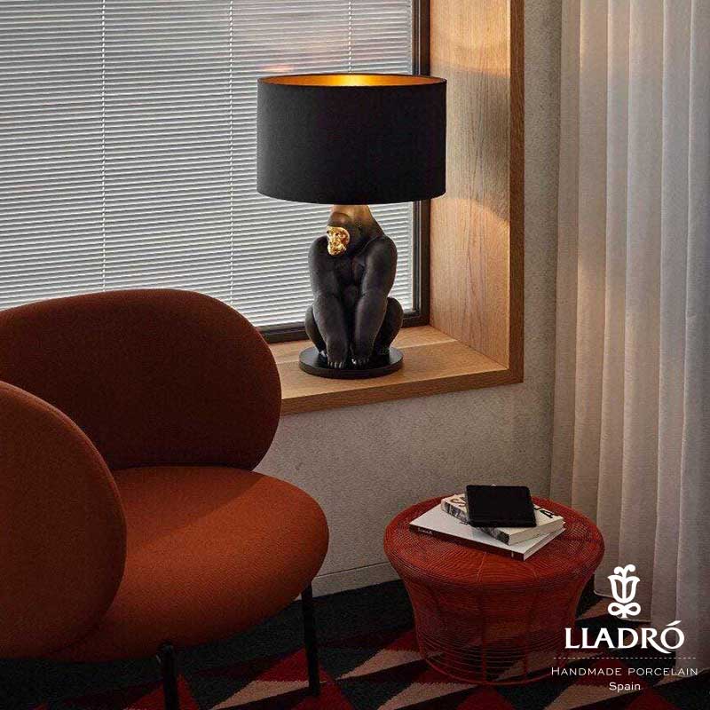 Lladro（リヤドロ） ゴリラ・テーブルランプ   lladro-01024169